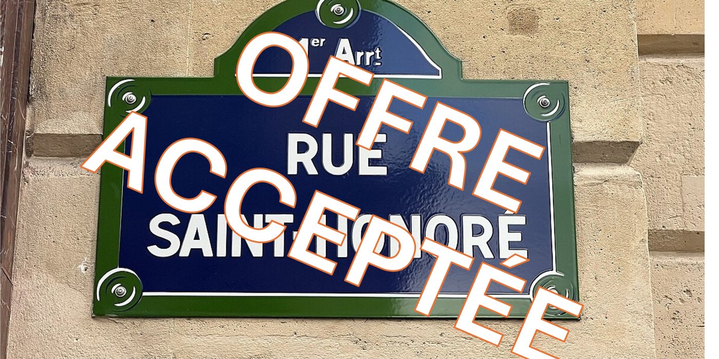 PARIS 1er - Studio 26 m² - Saint-Honoré - H 84 ans